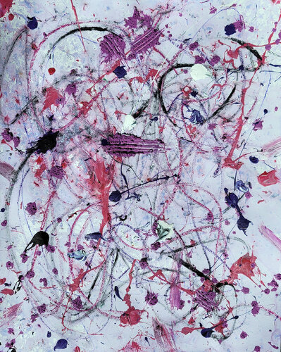 Ramdomized Purpleyzed Piink-Eyed Paranormallized Unpredictability IV by Peter Sahlman, Work on Paper for Sale on Singulart