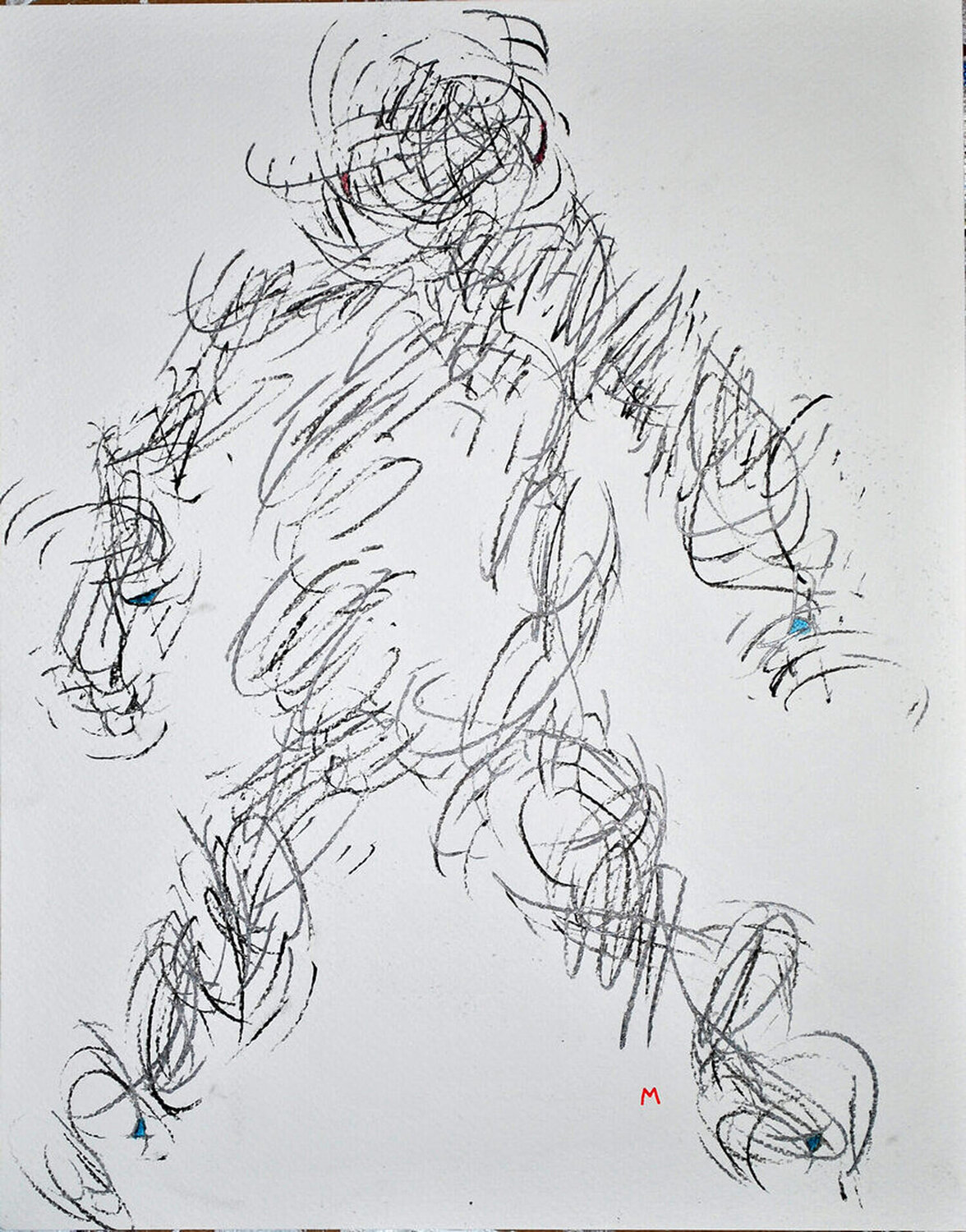 Self-Portrait XXV (each sold separately) Peter Sahlman Opera su carta in vendita