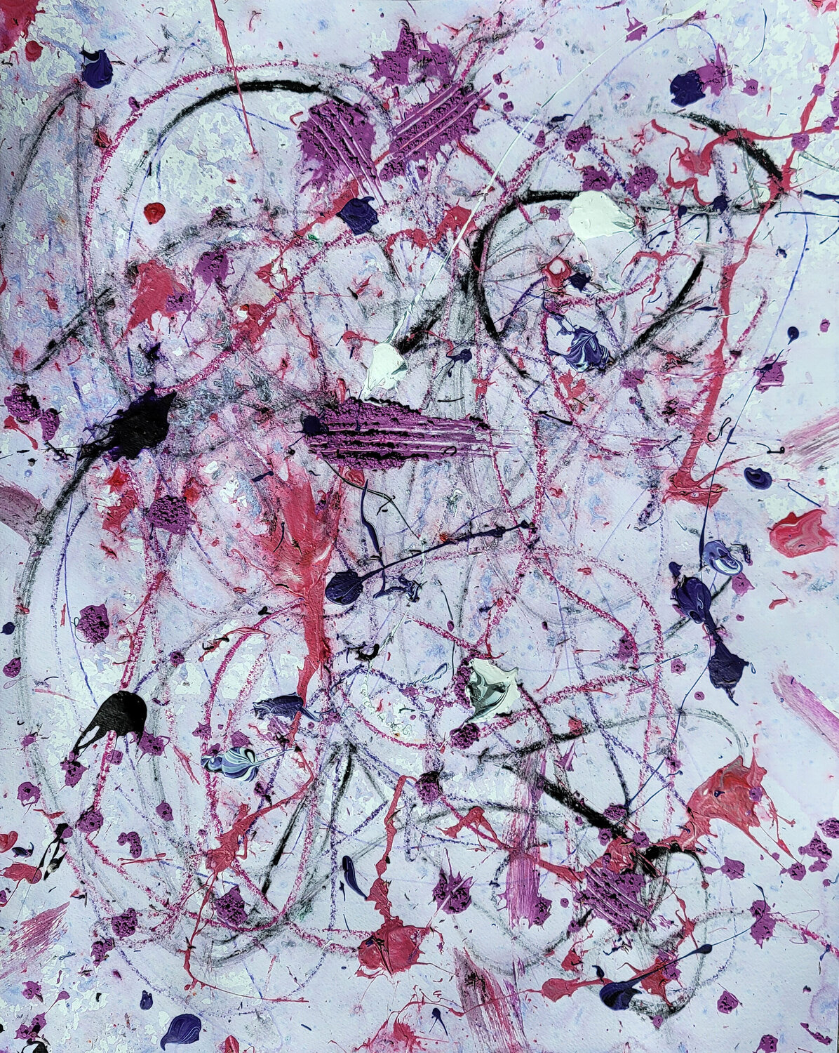 Ramdomized Purpleyzed Piink-Eyed Paranormallized Unpredictability IV Peter Sahlman Werk auf Papier zu verkaufen
