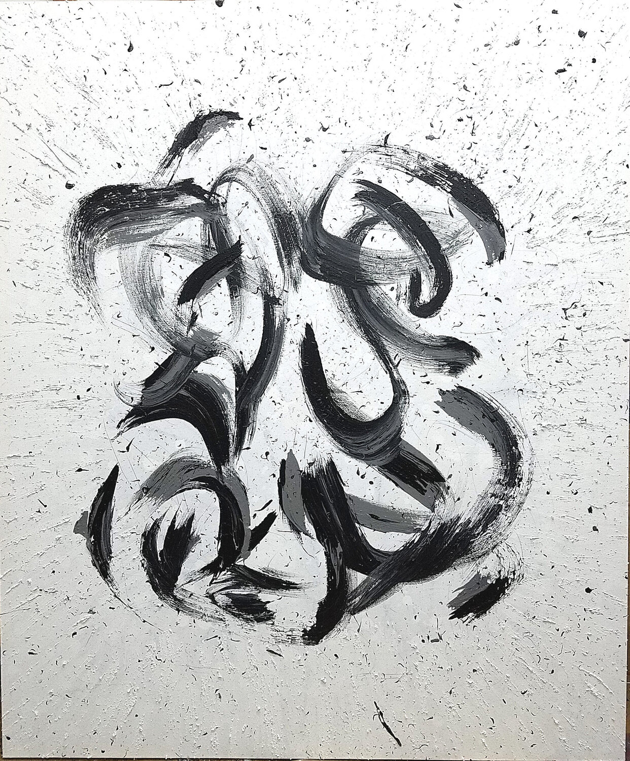 Ghosting Footprint at a Billionth of a Second Peter Sahlman Originalgemälde zu verkaufen