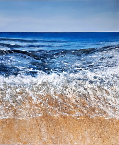 SC_177_"beach wave" von Martina Hartusch, Malerei kaufen auf Singulart