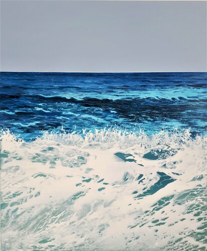 SC_181_"breaking wave" by Martina Hartusch, 油畫 for Sale on Singulart