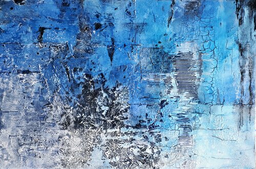 SC_182_"Abstract Blue I " de Martina Hartusch, Pintura a la venta en Singulart