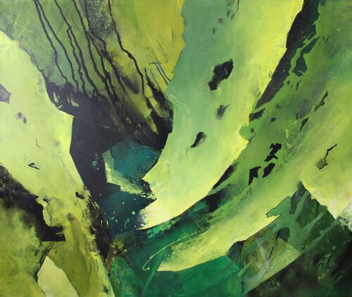 C_125_"Green Power" by Martina Hartusch, Painting for Sale on Singulart