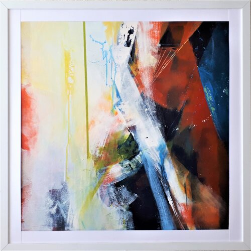 C_10_"behind the curtain" di Martina Hartusch, Pittura in vendita su Singulart