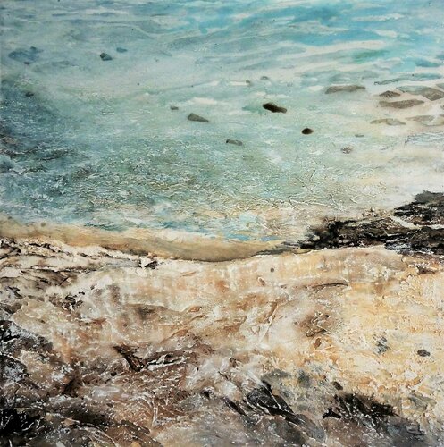 SC_71_"Unten am Fluss" von Martina Hartusch, Malerei kaufen auf Singulart