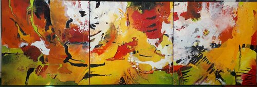 C_108_109_112_"jungle flowers" von Martina Hartusch, Malerei kaufen auf Singulart