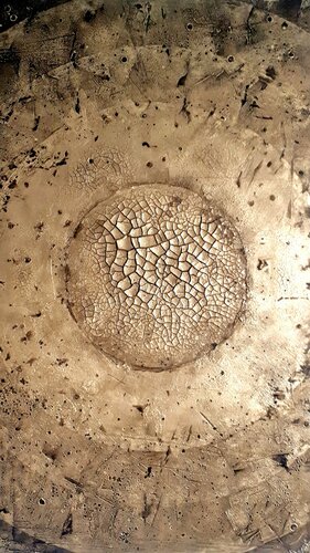 SMC_150_"Planet with Corona" von Martina Hartusch, Malerei kaufen auf Singulart