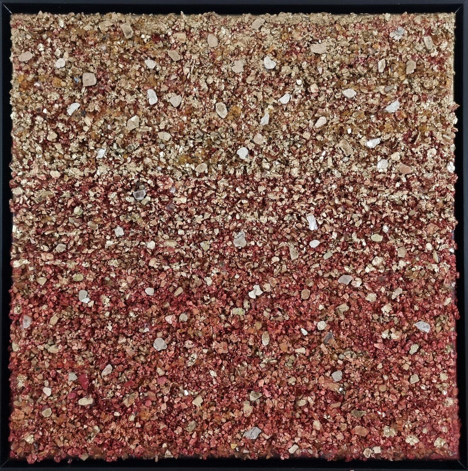 SMC 167_Golden Red Martina Hartusch Peinture originale à vendre