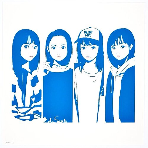 不機嫌 彼女達 (Grumpy Girls) von Backside works., Druck kaufen auf Singulart