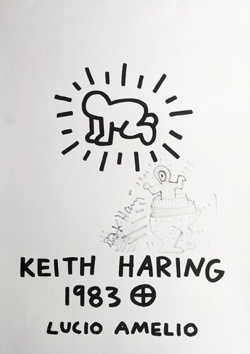 Lucio Amelio par Keith Haring, Édition en vente sur Singulart