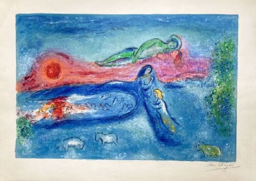 la mort de darcon di Marc Chagall, Stampa in vendita su Singulart