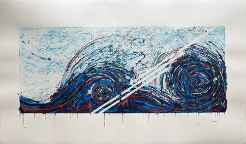 onda neonata by Mario Schifano, Print for Sale on Singulart