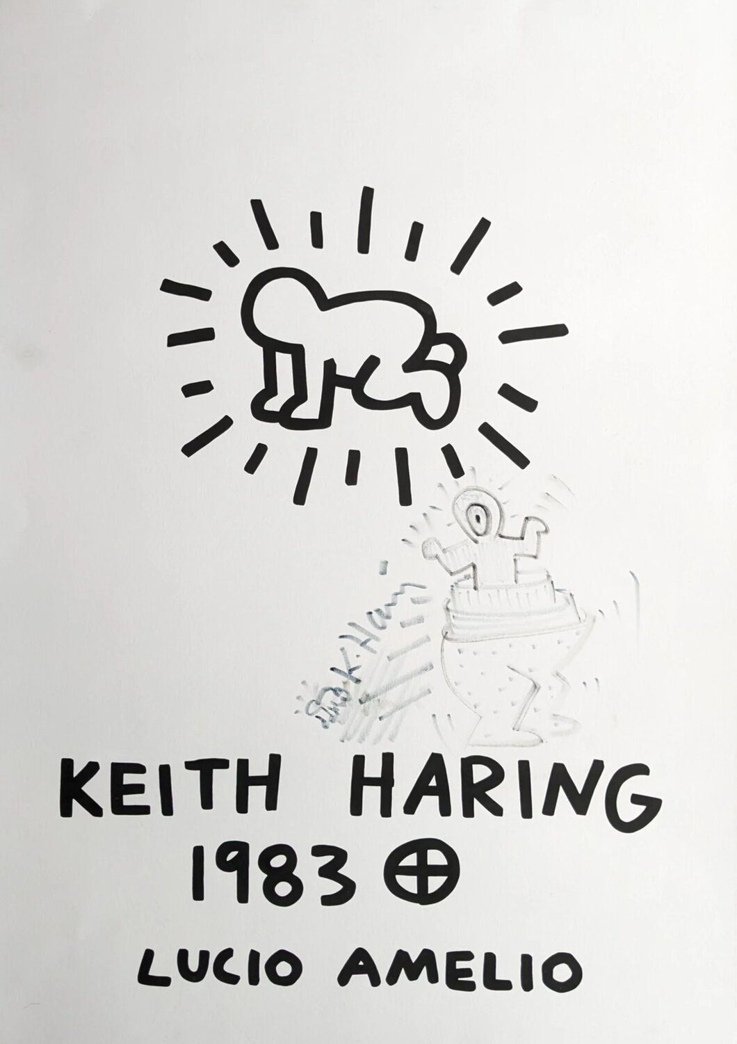 Lucio Amelio Keith Haring Édition à vendre