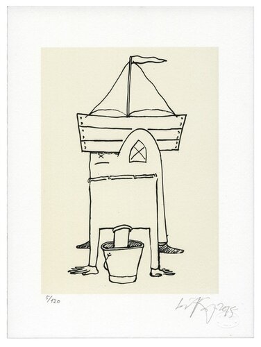 Tête dans le sceau by Lars Nørgård, Print for Sale on Singulart
