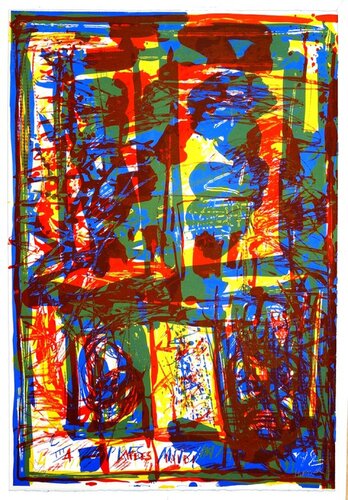 Trois couleurs sous verre von Jean-Paul Huftier, Druck kaufen auf Singulart