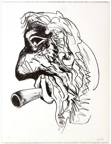 Une autre possibiilité (en fumée) van Jacques Grinberg, Afdruk te koop op Singulart