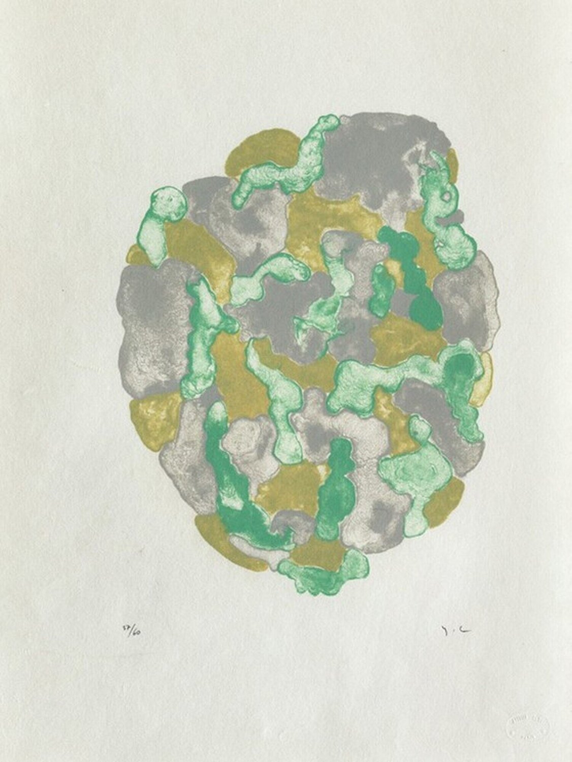 Lichens 4 Yves Chaudouët Stampa in vendita