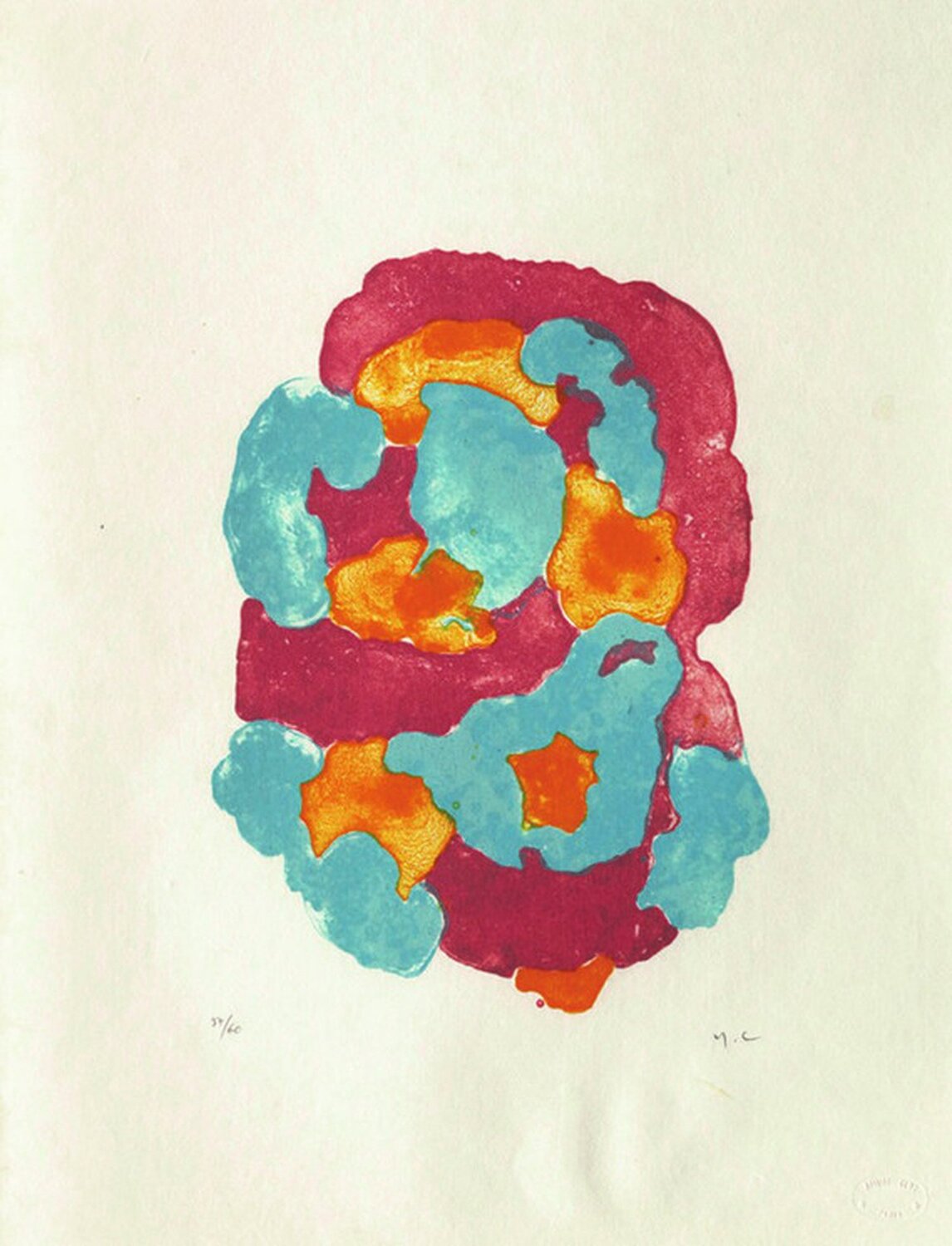 Lichens 1 Yves Chaudouët Stampa in vendita