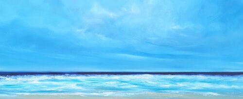The Greatest Things In Life Are Free 2 - Panoramic Seascape by Mel Graham, Painting for Sale on Singulart