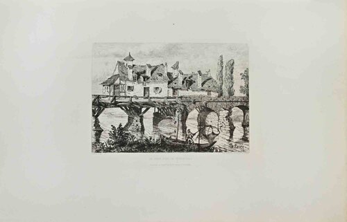 Le Vieux Pont de Vernon (Eure) di Alfred Taiee, Stampa in vendita su Singulart