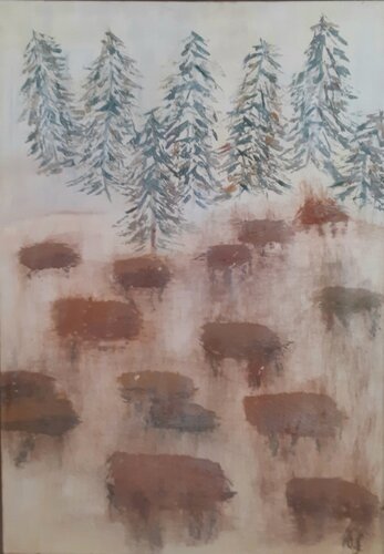 abstraction N°41 par Denise Fourier, Peinture en vente sur Singulart