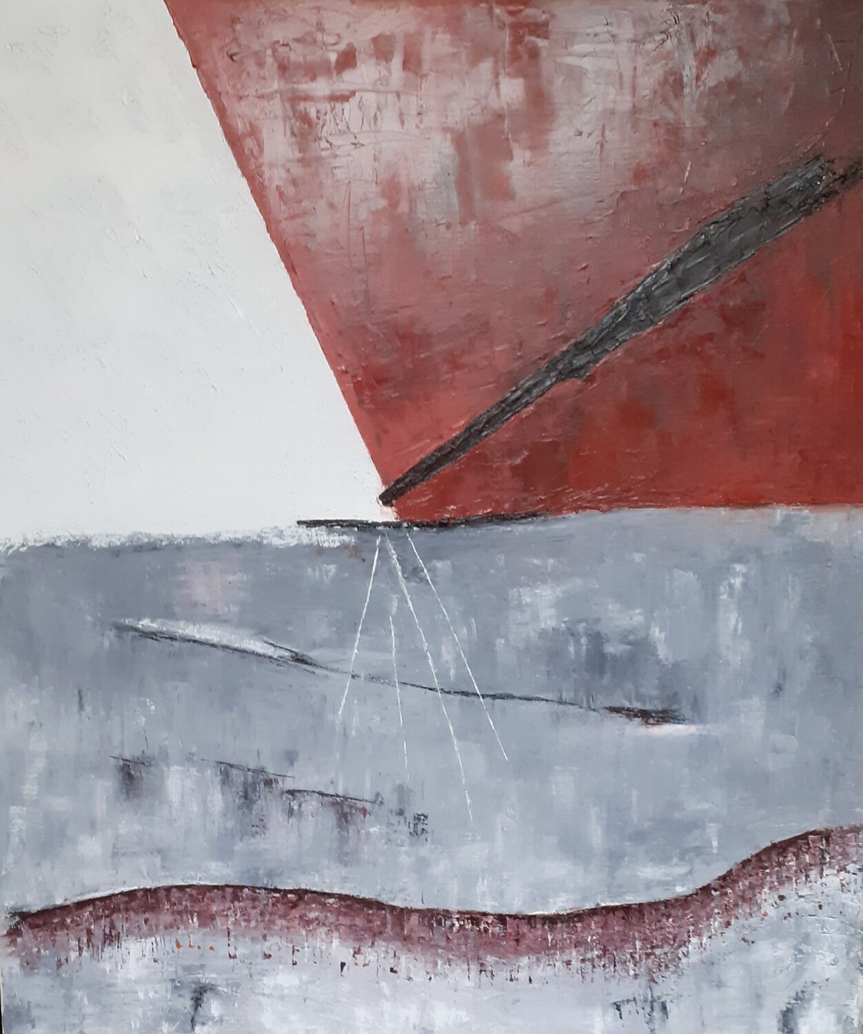 point de bascule                                       abstraction N°01 Denise Fourier