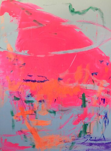 WHAT WOULD CLAUDE SAY di Barbara Schauß, Pittura in vendita su Singulart