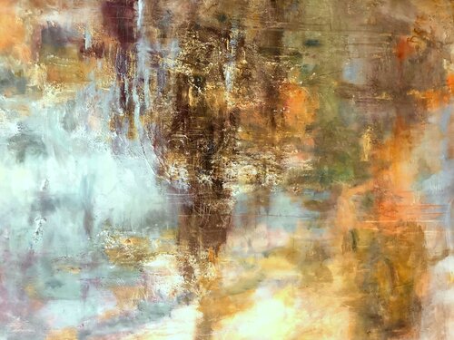 GOLDEN WATERS by Barbara Schauß, Painting for Sale on Singulart