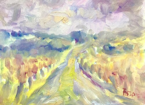 SONNIGER WEINBERG di Barbara Schauß, Pittura in vendita su Singulart