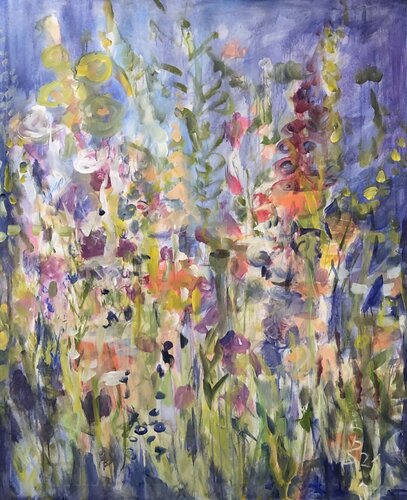 SOMMERBLUMEN di Barbara Schauß, Pittura in vendita su Singulart