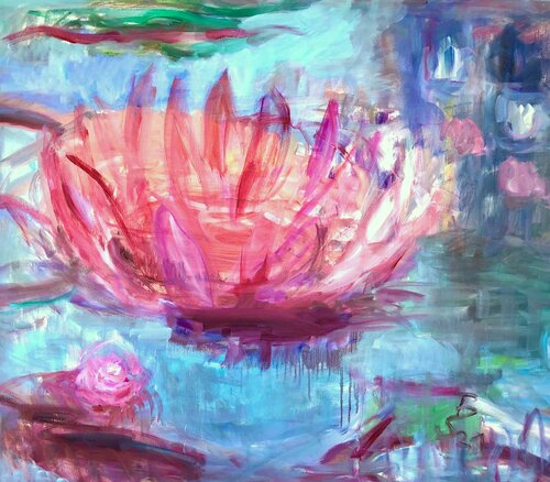 MY POND von Barbara Schauß, Malerei kaufen auf Singulart