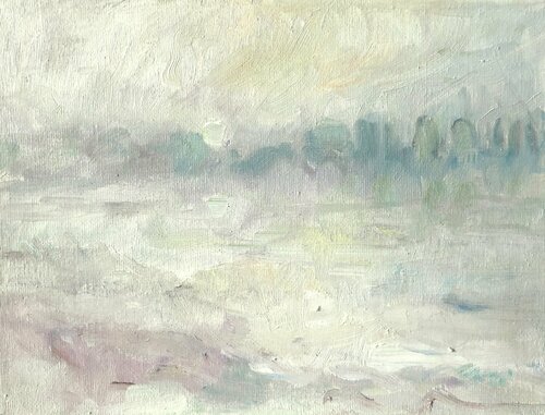 RHEINZAUBER I par Barbara Schauß, Peinture en vente sur Singulart