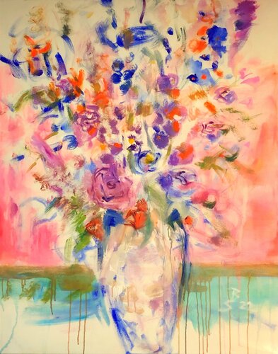 FLOWER GLOW di Barbara Schauß, Pittura in vendita su Singulart