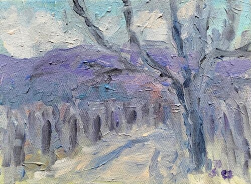SONNIGER Wintertag by Barbara Schauß, Painting for Sale on Singulart
