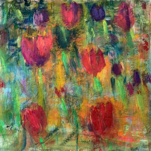 TULIPS di Barbara Schauß, Pittura in vendita su Singulart