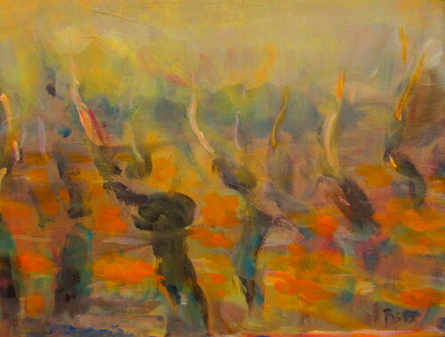 WINTERSONNE di Barbara Schauß, Pittura in vendita su Singulart