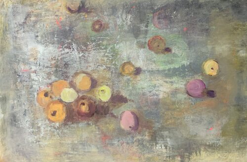 AN APPLE A DAY di Barbara Schauß, Pittura in vendita su Singulart
