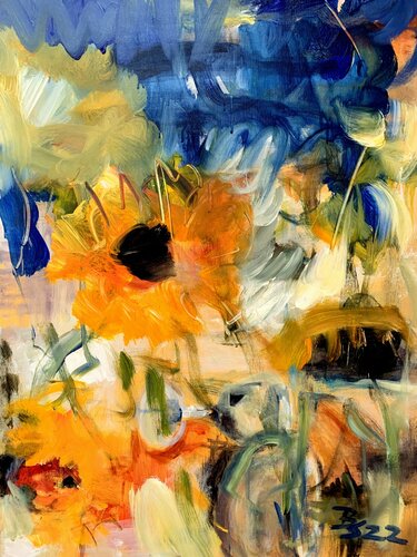 TOURNESOLS di Barbara Schauß, Pittura in vendita su Singulart