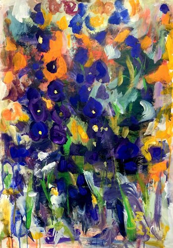 DELPHINIUM de Barbara Schauß, Pintura a la venta en Singulart