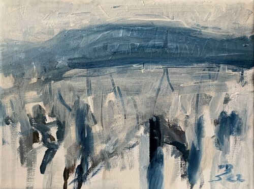WINTERIMPRESSION di Barbara Schauß, Pittura in vendita su Singulart