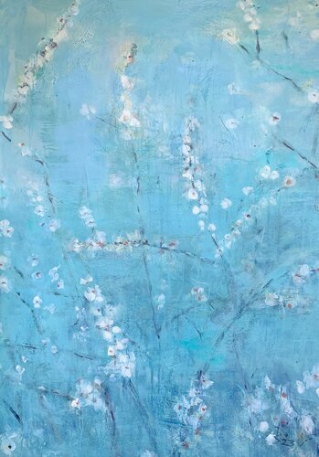 MANDELBLÜTEN von Barbara Schauß, Malerei kaufen auf Singulart