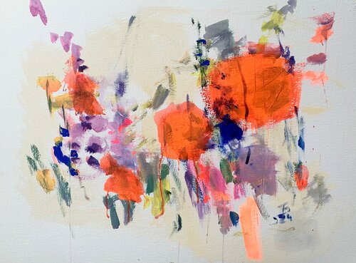 IT`S POPPY O`CLOCK di Barbara Schauß, Pittura in vendita su Singulart