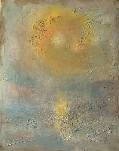 SUNSET ON THE RHINE by Barbara Schauß, Painting for Sale on Singulart
