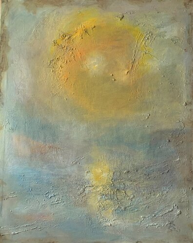 SUNSET ON THE RHINE di Barbara Schauß, Pittura in vendita su Singulart