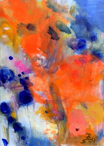 APEROL FLOWERS di Barbara Schauß, Pittura in vendita su Singulart