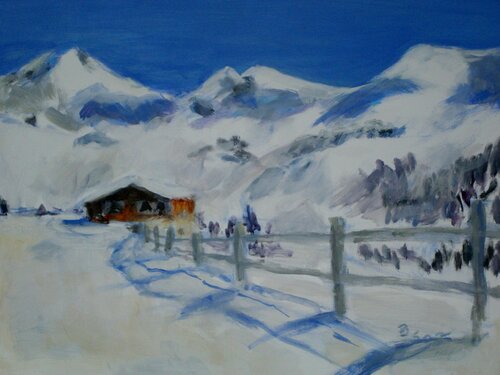 HÜTTENZAUBER II von Barbara Schauß, Malerei kaufen auf Singulart