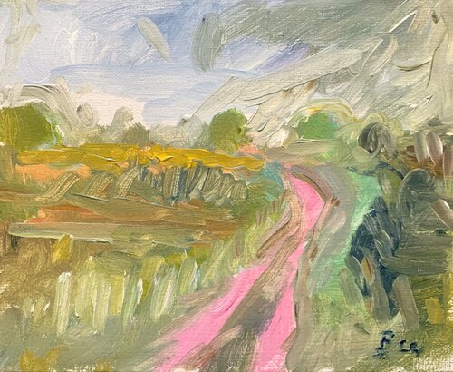 Sommerlandschaft by Barbara Schauß, Painting for Sale on Singulart