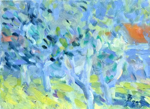 SOMMERBÄUME di Barbara Schauß, Pittura in vendita su Singulart