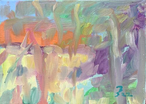 ROTES DACH di Barbara Schauß, Pittura in vendita su Singulart